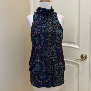 NWOT Analili racer back colorful jersey knit top